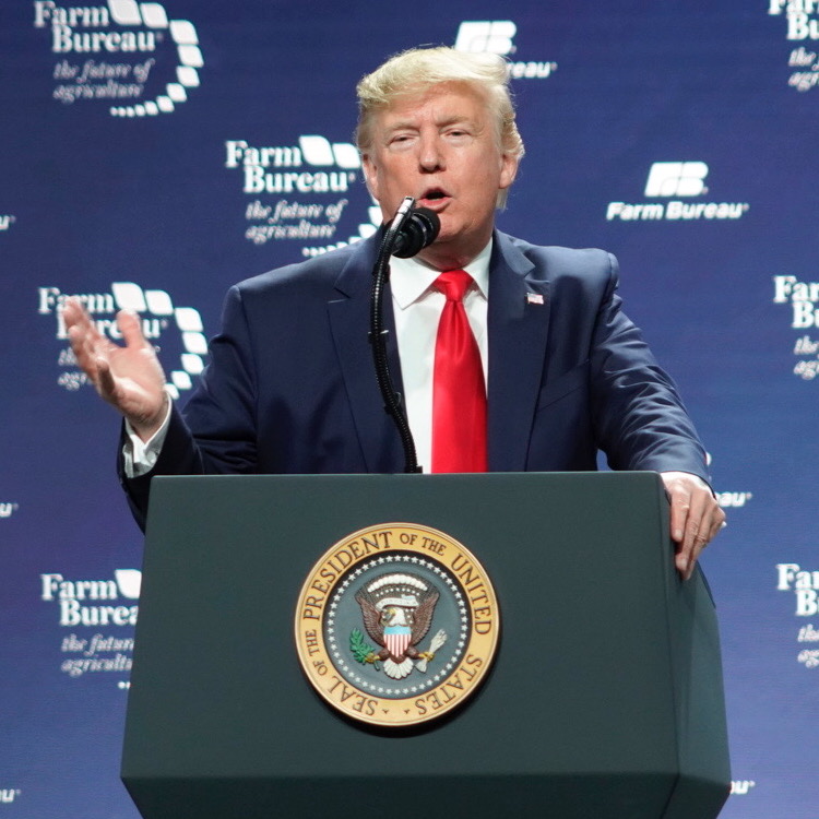 Trump, Perdue talk trade at American Farm Bureau Convention